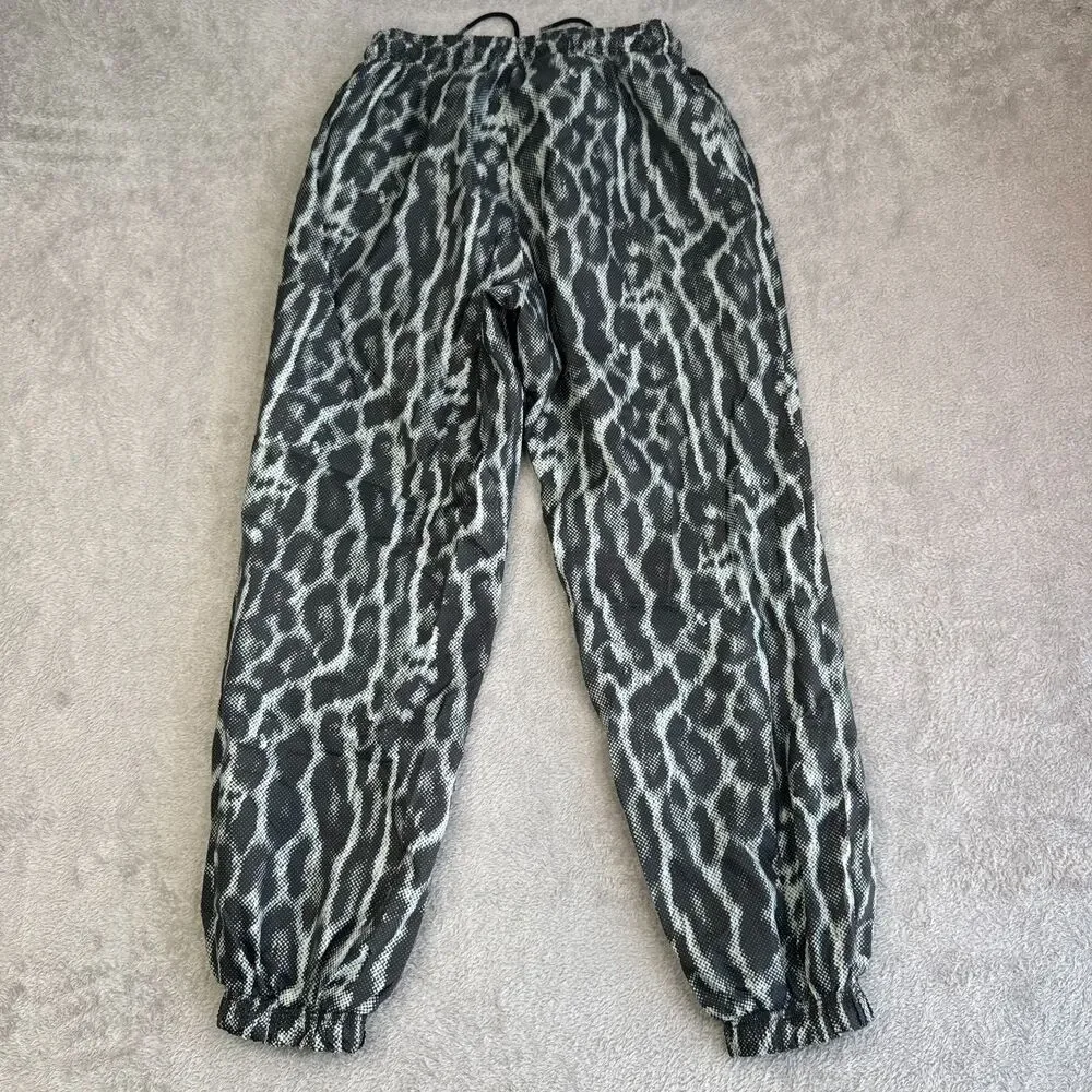 Nike Sportswear Icon Clash Jogger Pants Womens XS Black Leopard Print Drawstring